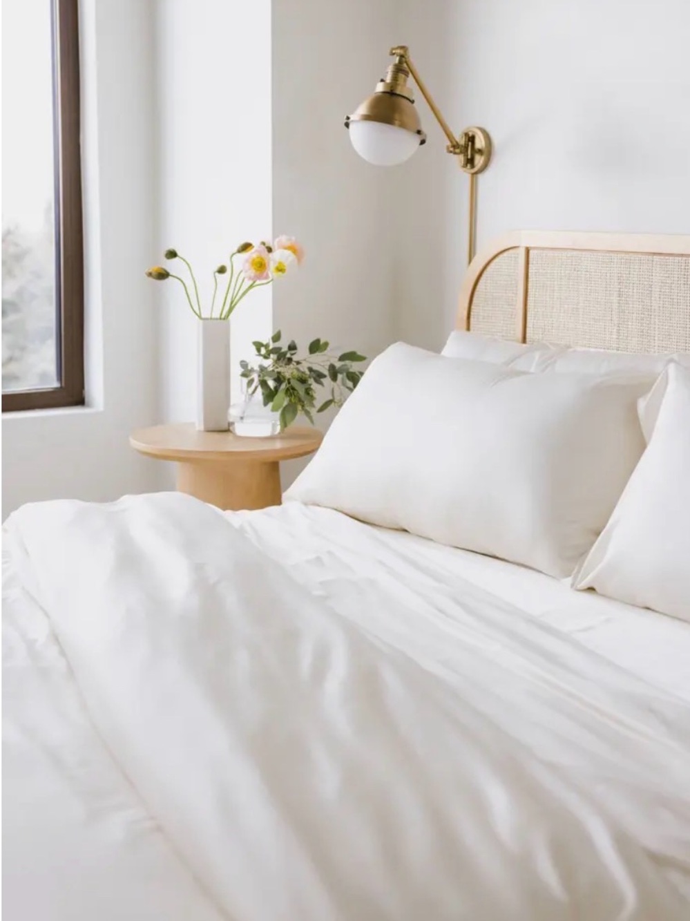 COZY EARTH QUEEN BAMBOO 4 PIECE SHEET SET (CRÈME)